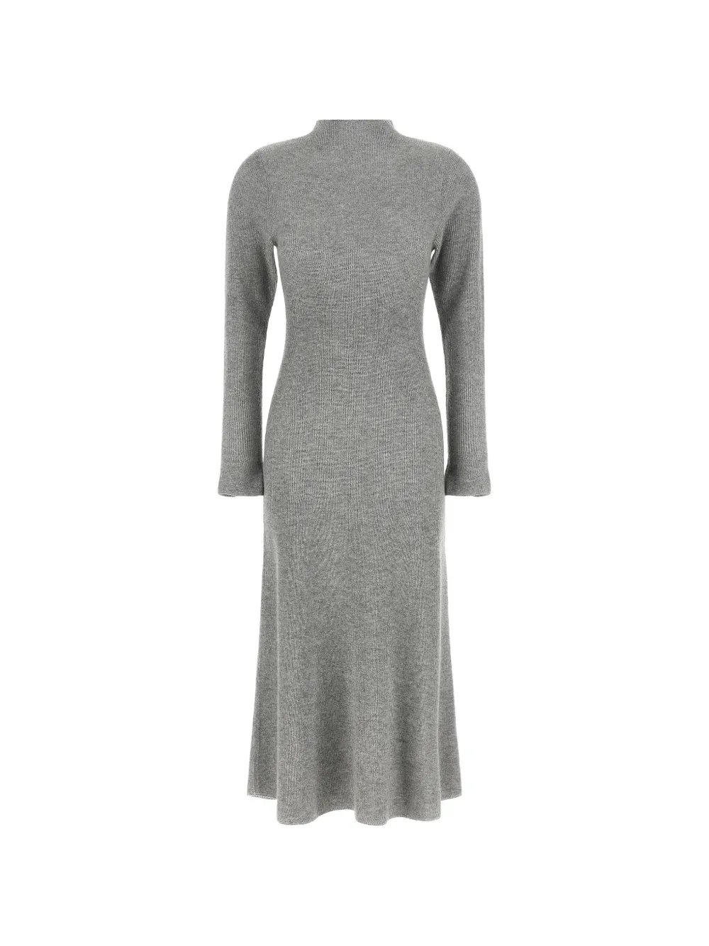 Fabiana Filippi ribbed-knit flared midi dress Grijs