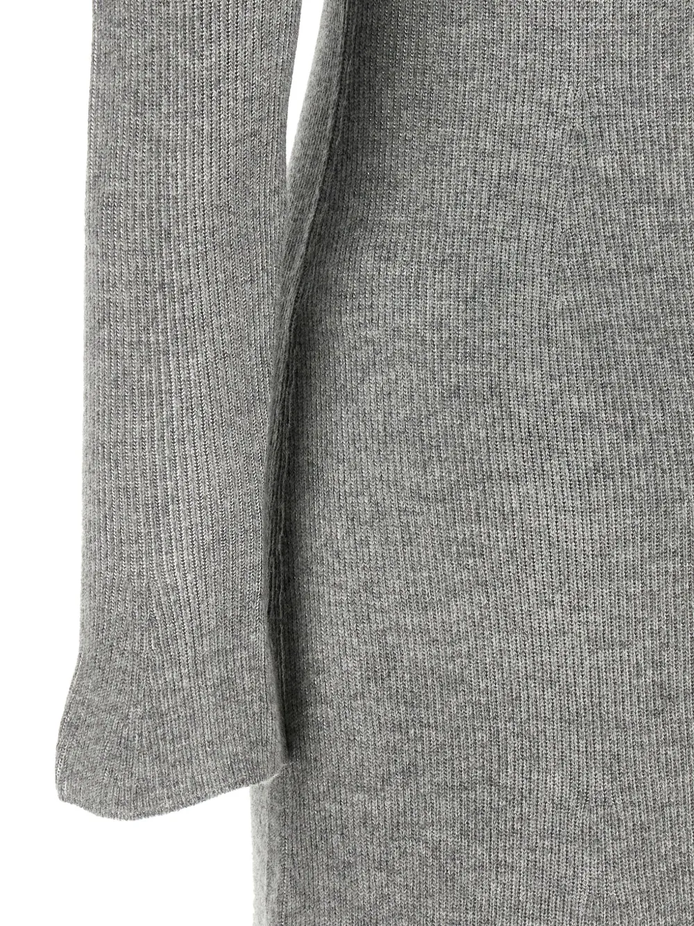 Fabiana Filippi ribbed-knit flared midi dress Grijs