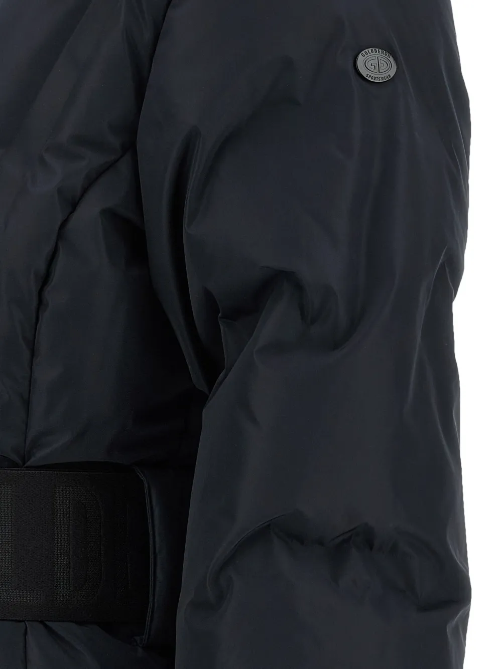 Goldbergh Umi belted quilted ski jacket Zwart