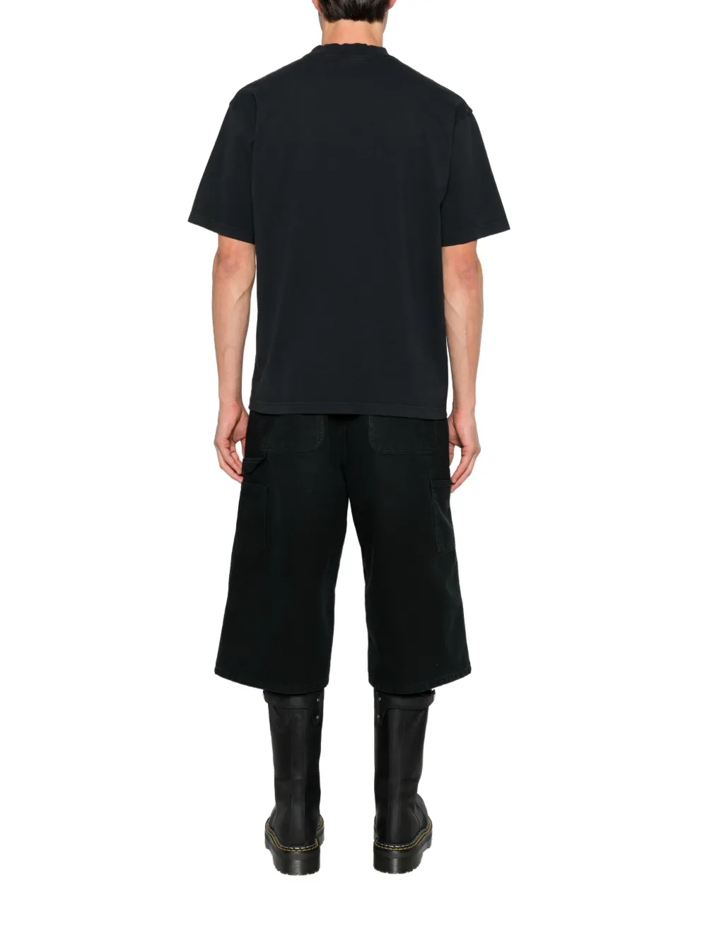 Balenciaga Medium Cursive T-shirt in zwart wit