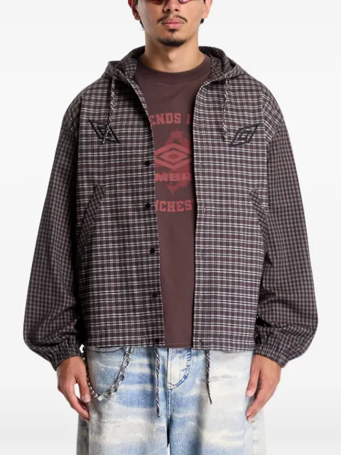 UMBRO plaid hooded jacket
