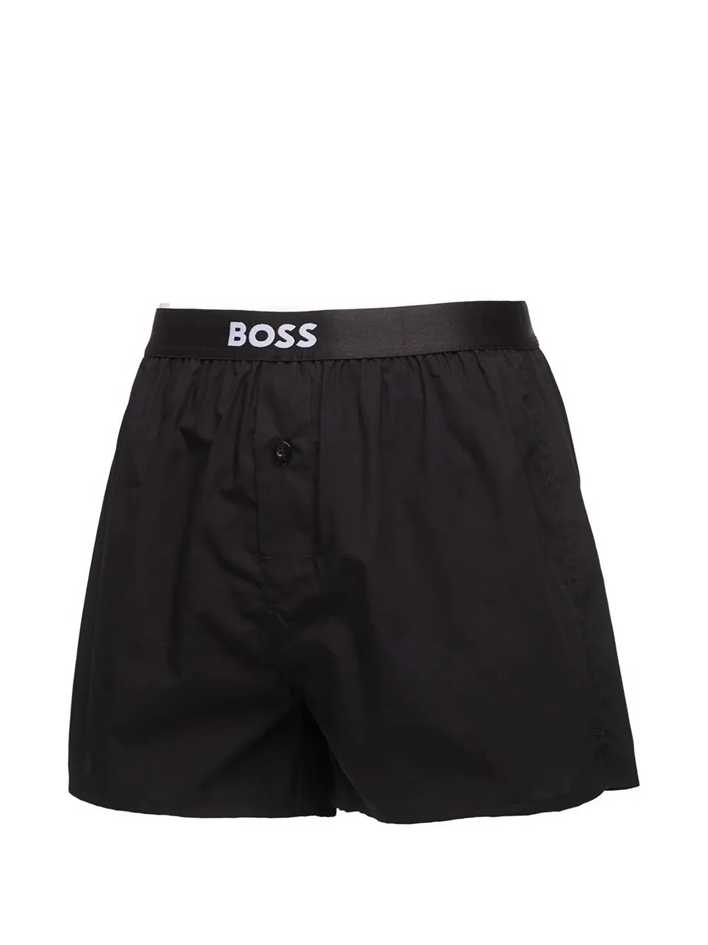 HUGO Two-pack cotton pyjama shorts Zwart