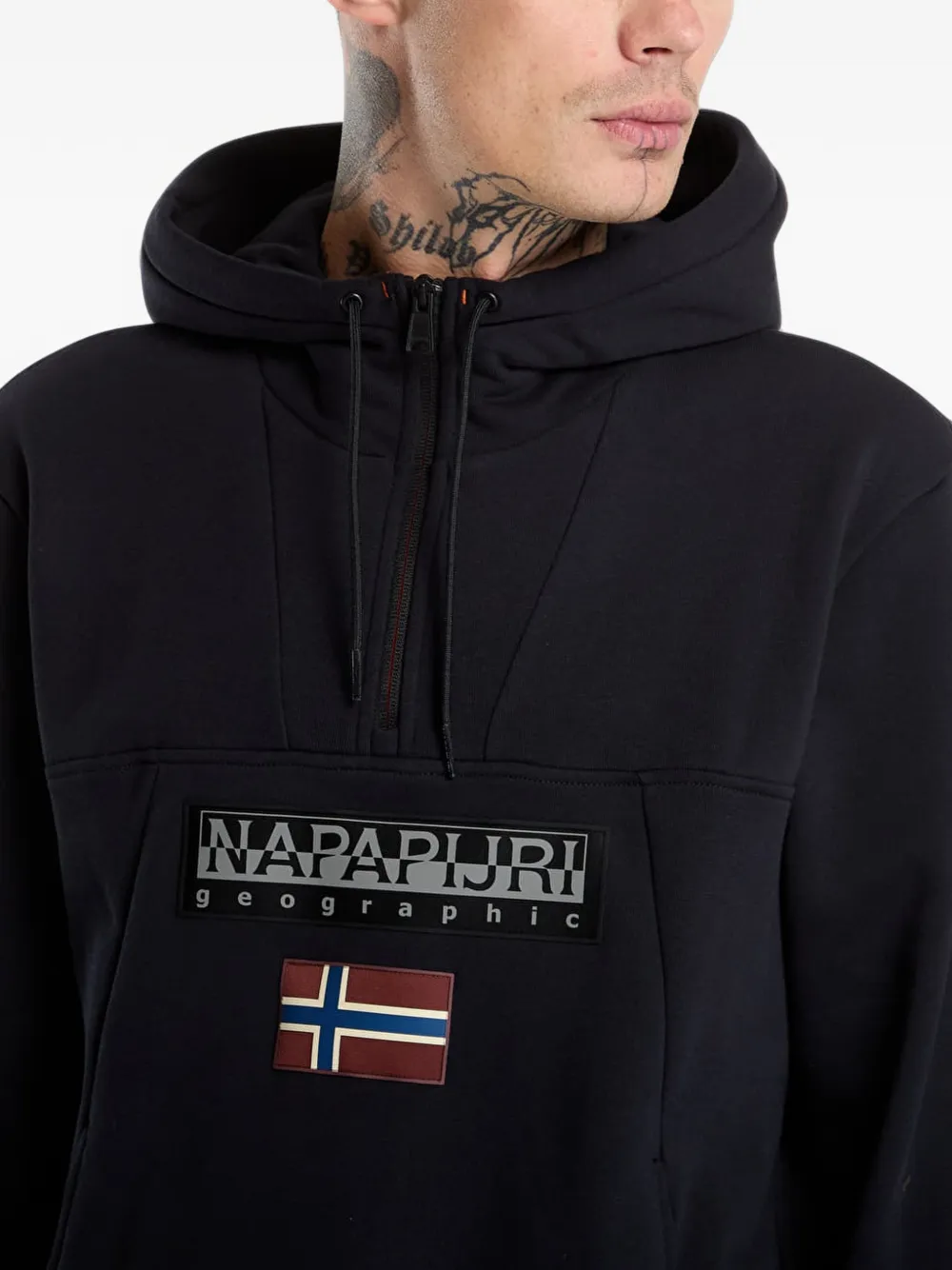 Napapijri Burgee half-zip hoodie Zwart