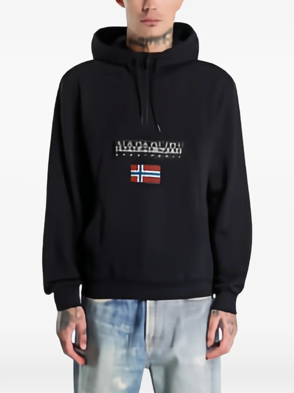 Napapijri Burgee half-zip hoodie Zwart