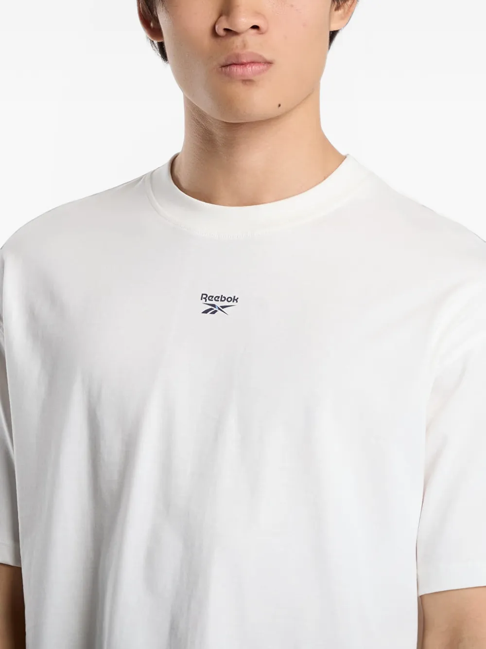 Reebok Elevated Varsity boxy T-shirt Wit