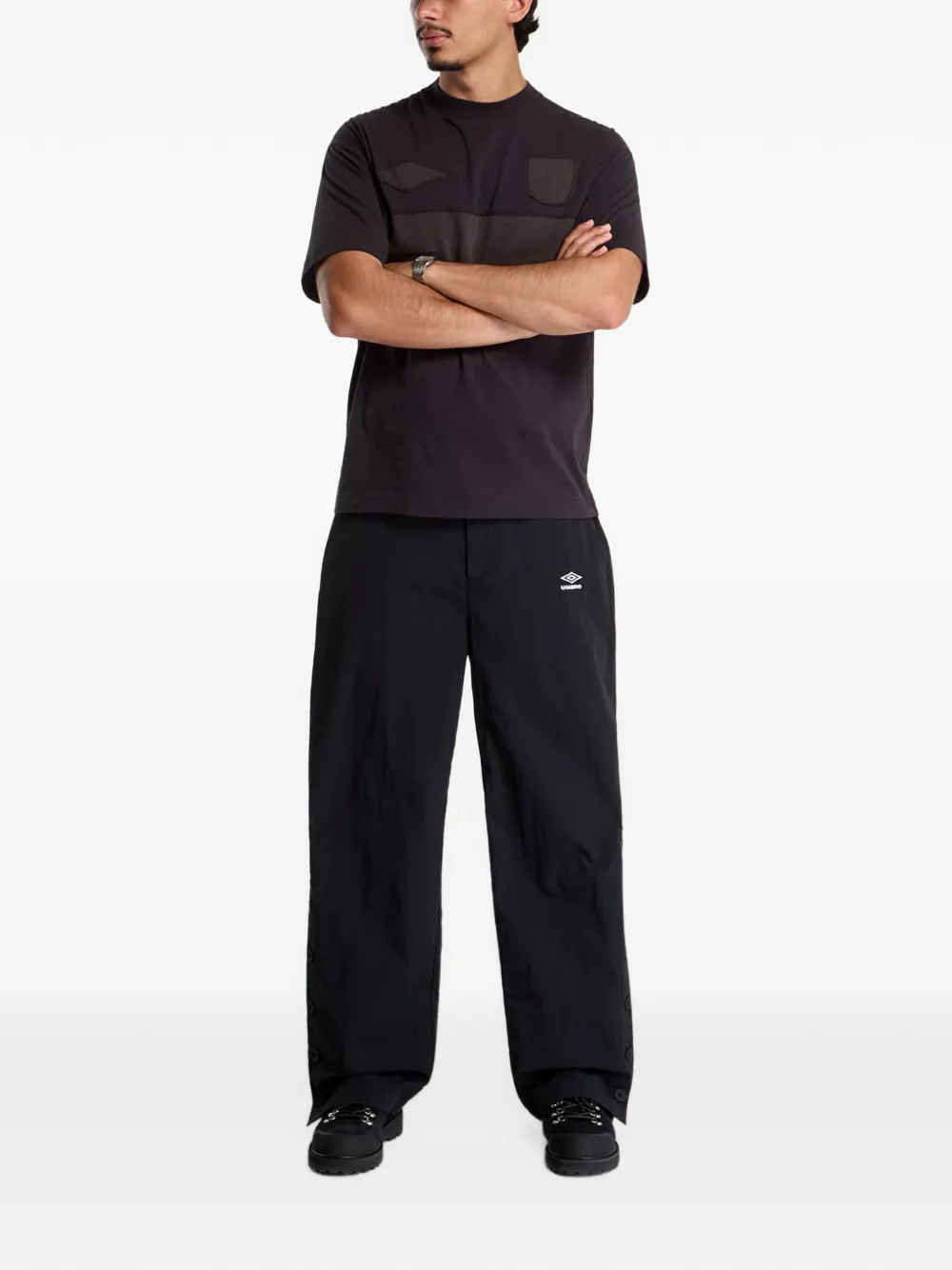 UMBRO button-fastening track pants Zwart