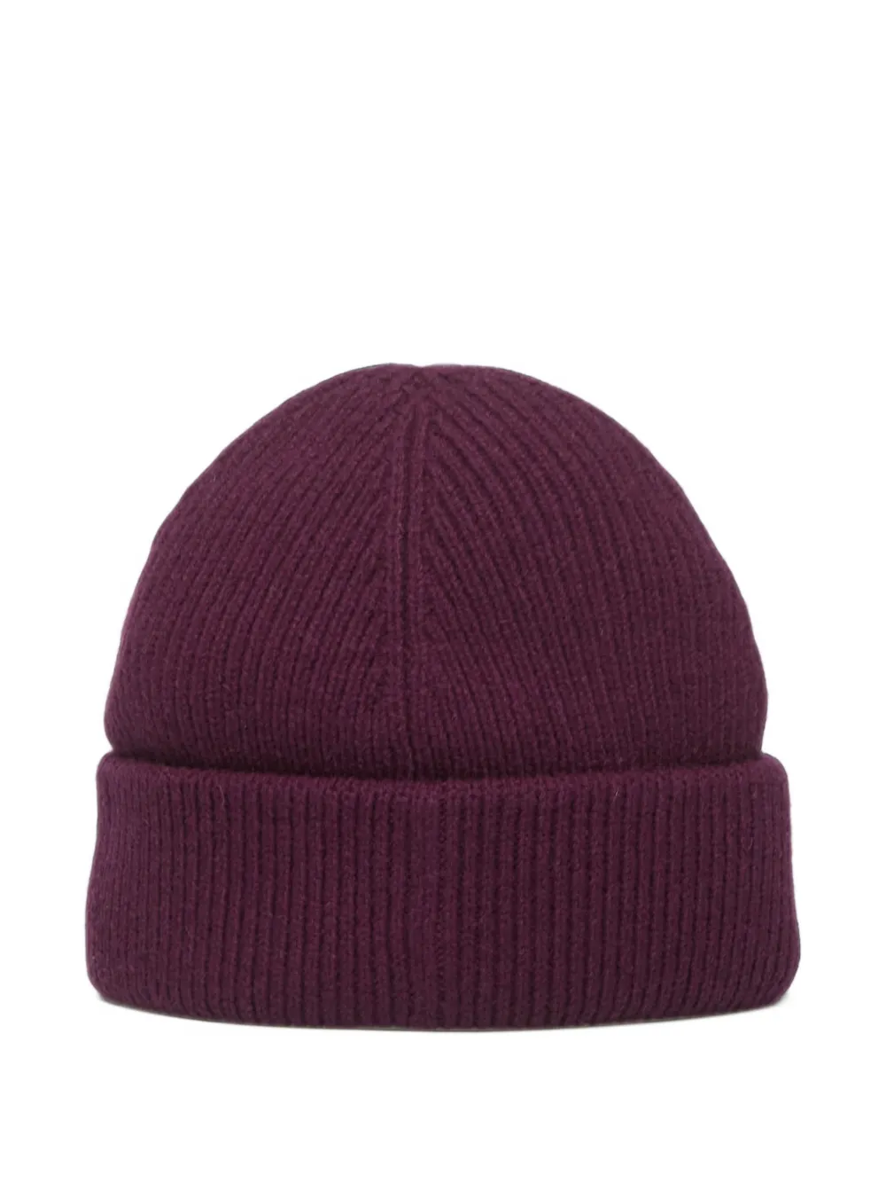 Fred Perry Ribgebreide wollen muts Paars