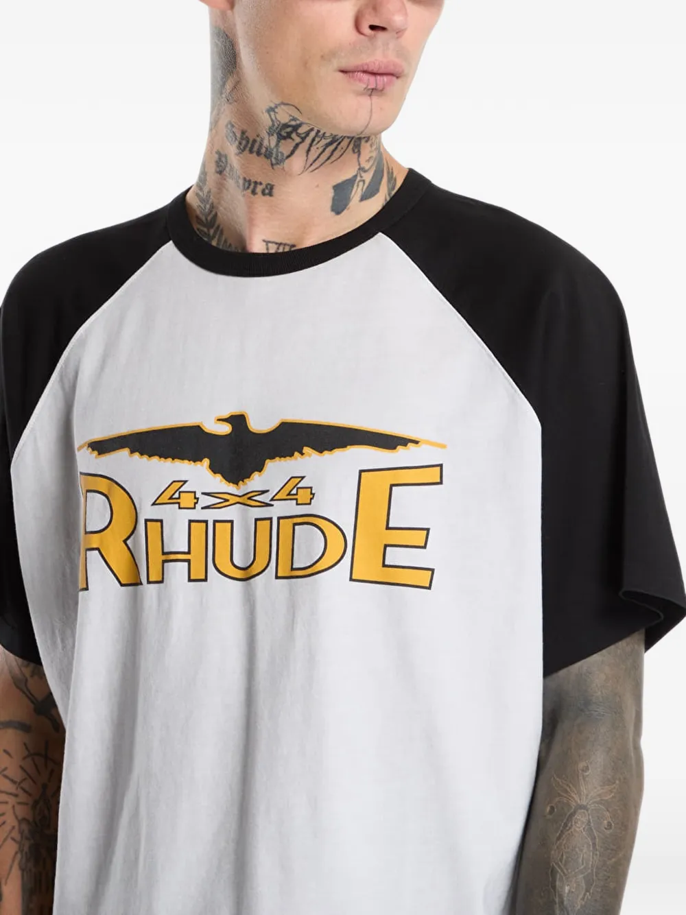 RHUDE logo-detail T-shirt Wit