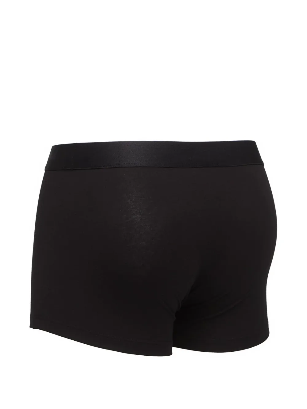 HUGO three-pack of stretch-cotton trunks with logos Zwart