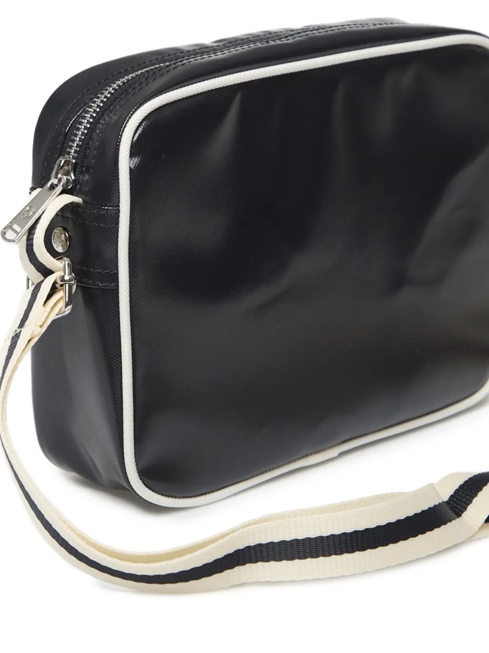 Fred Perry Classic Laurel Wreath gestreepte mini-crossbodytas Blauw