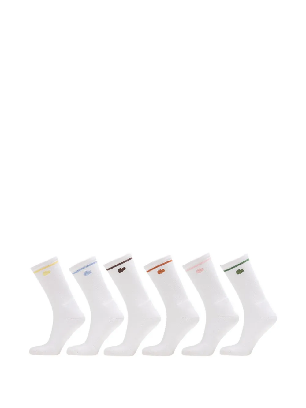 Lacoste 2-pack striped sport socks - Bianco