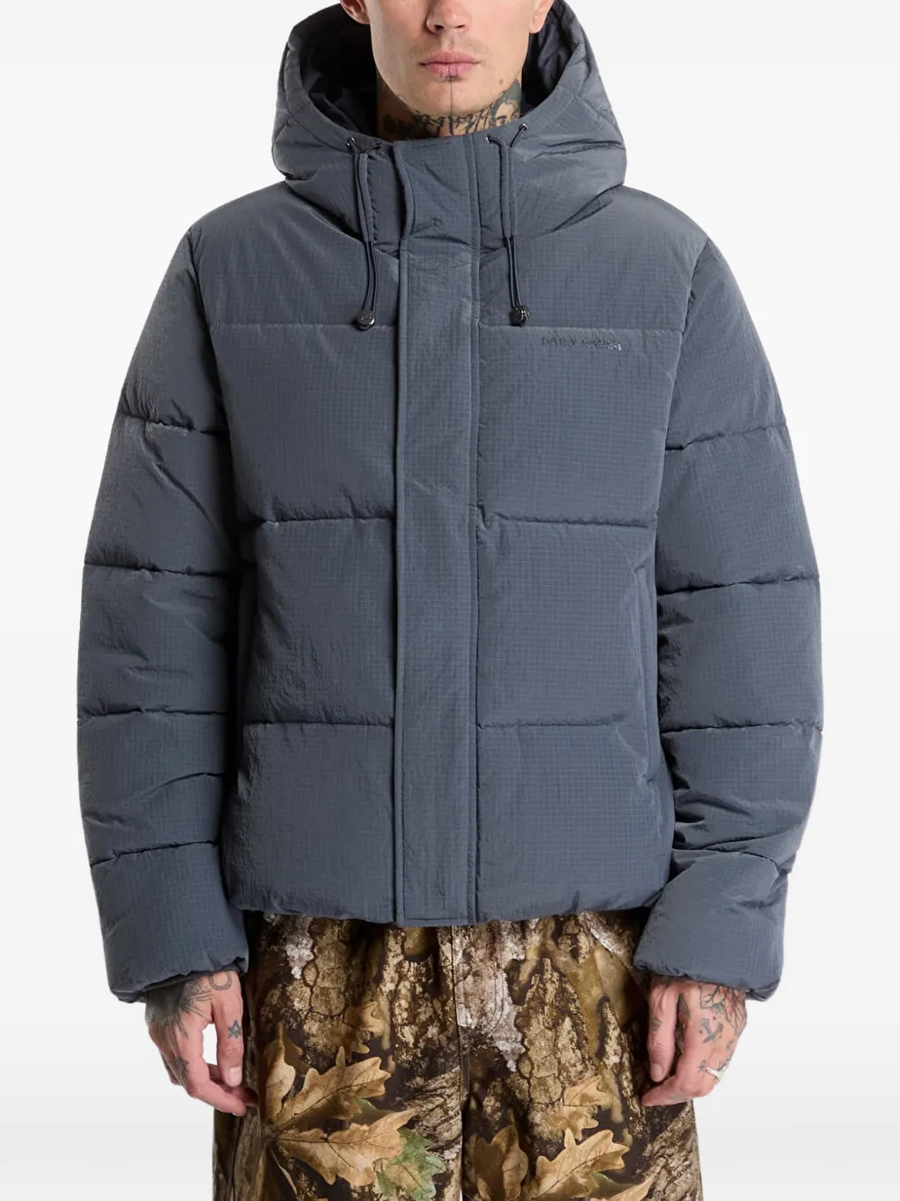 Daily Paper Ripstop puffer jacket Grijs