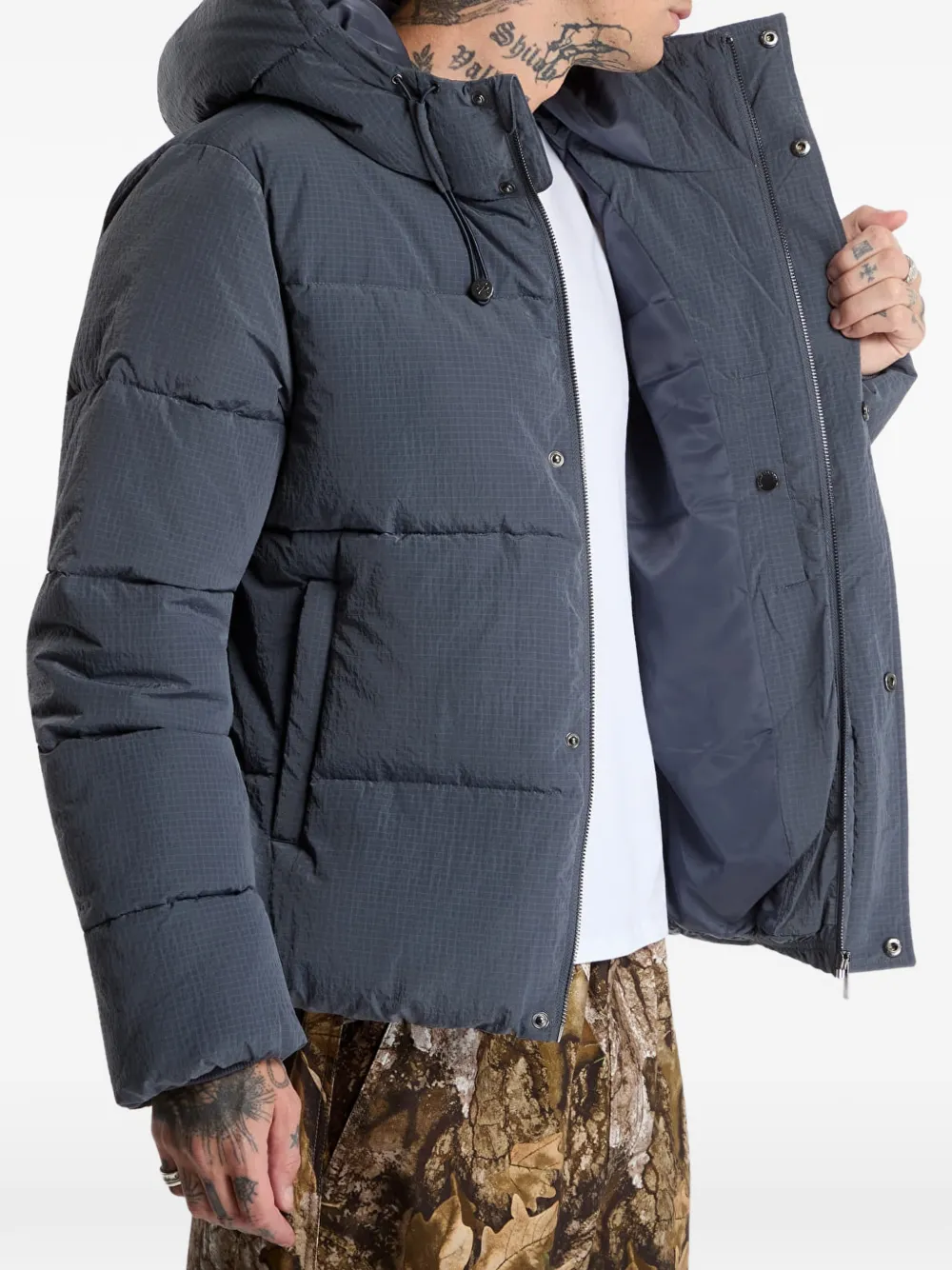 Daily Paper Ripstop puffer jacket Grijs