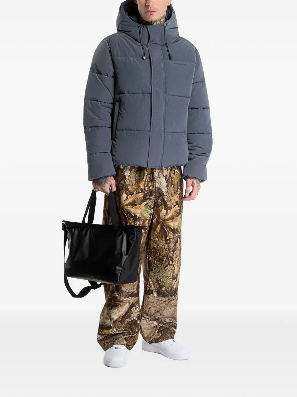 Daily Paper Ripstop puffer jacket Grijs
