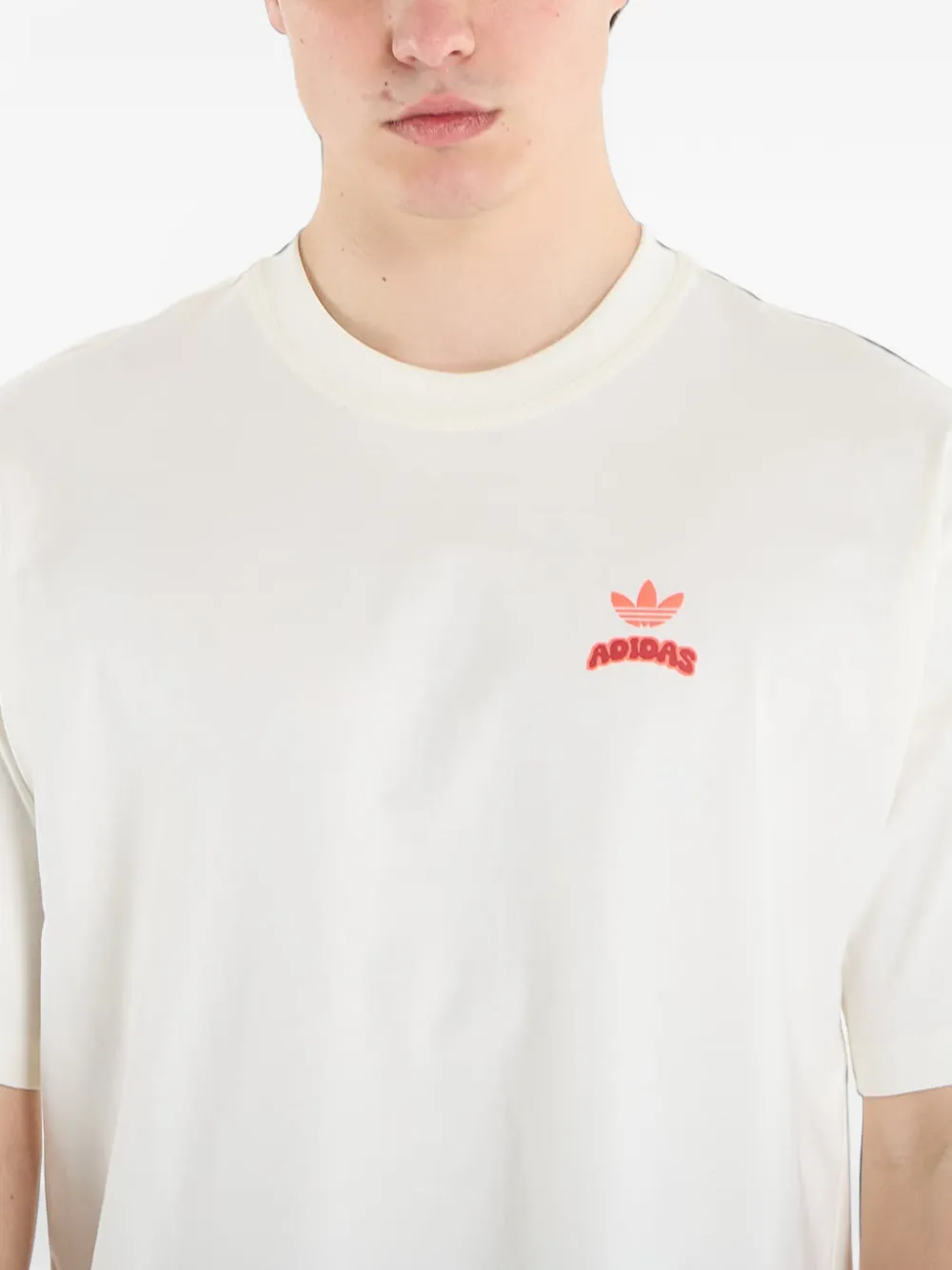 adidas pixelated burger character-graphic T-shirt Beige