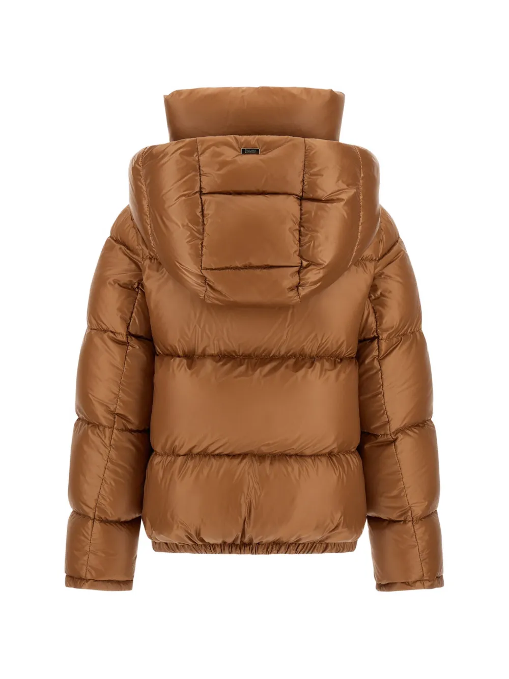 Herno Kids Ultralight quilted hooded coat Bruin