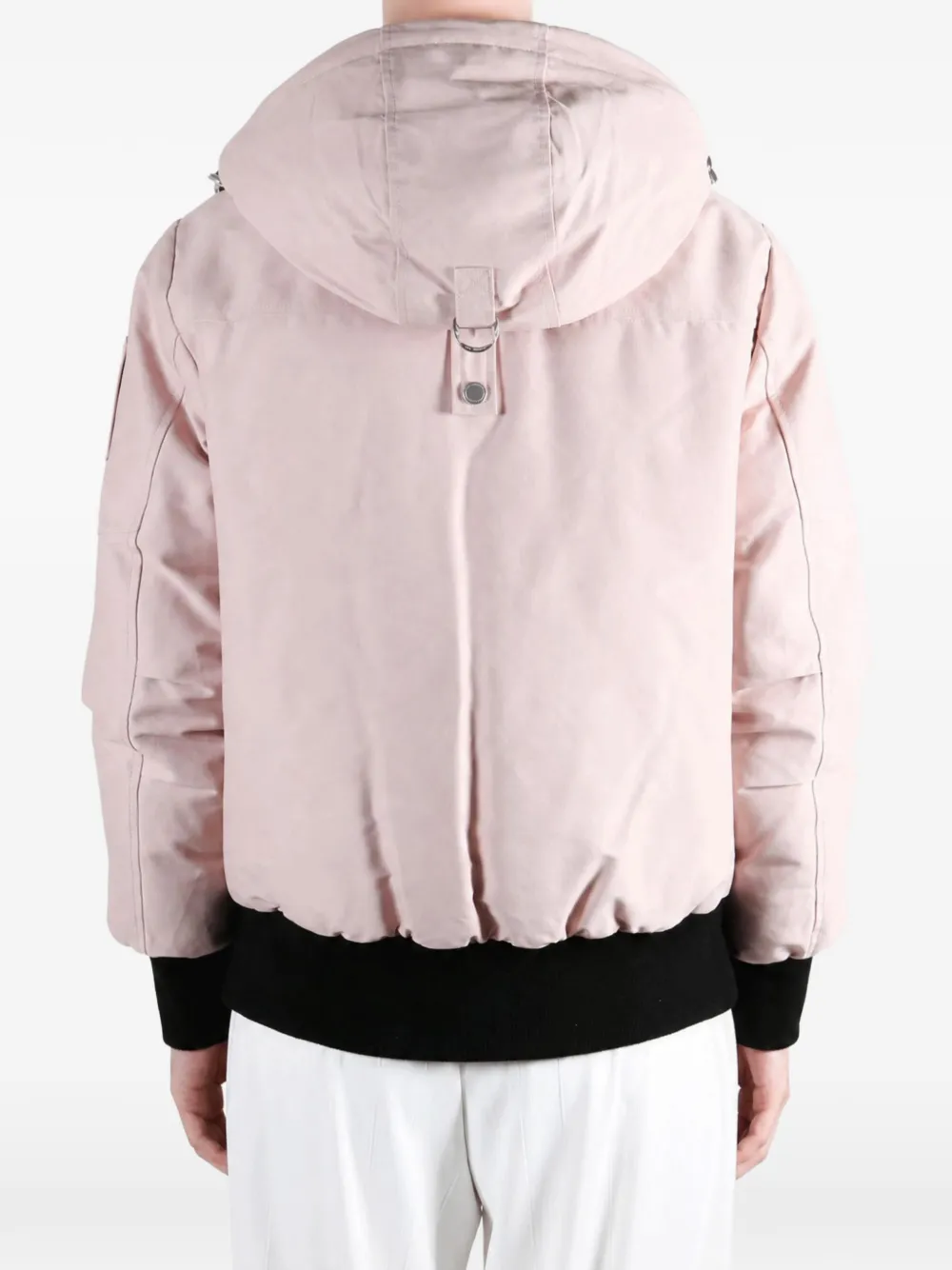 Moose Knuckles Debbie pom-pom hooded jacket Roze