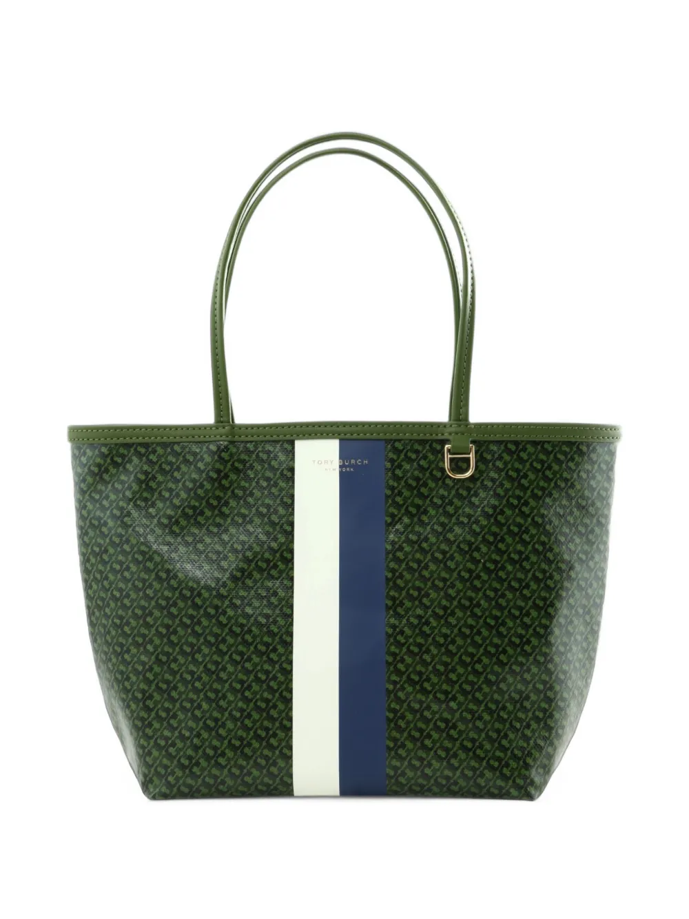 Tory Burch Ever-Ready monogram-print tote bag Groen