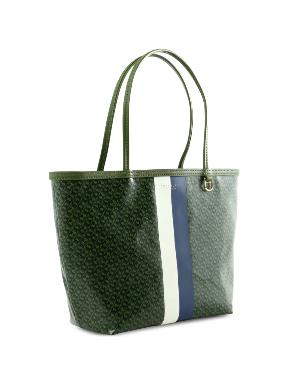 Tory Burch Ever-Ready monogram-print tote bag Groen
