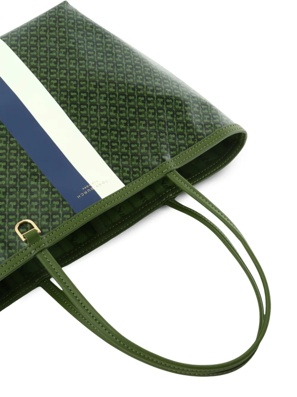 Tory Burch Ever-Ready monogram-print tote bag Groen