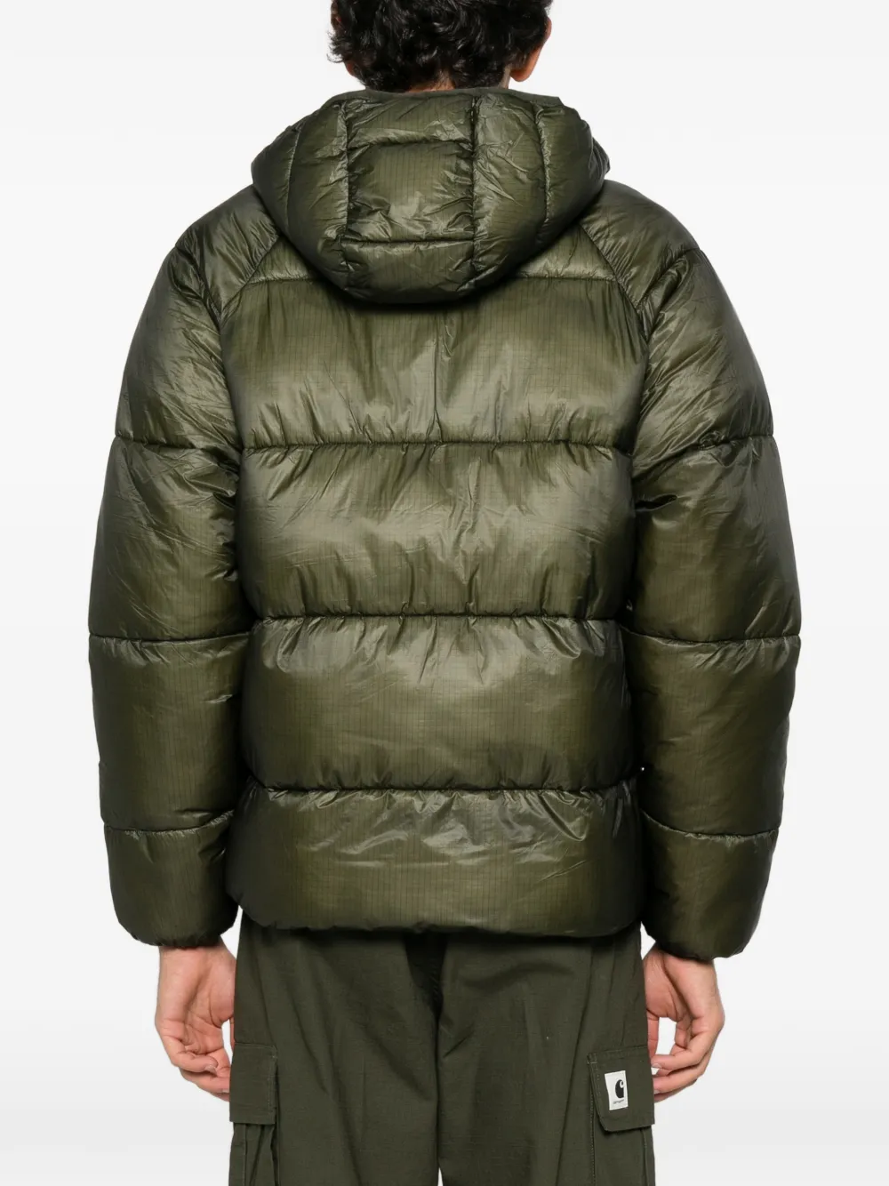Arte Antwerp Gevoerd jack met capuchon Groen