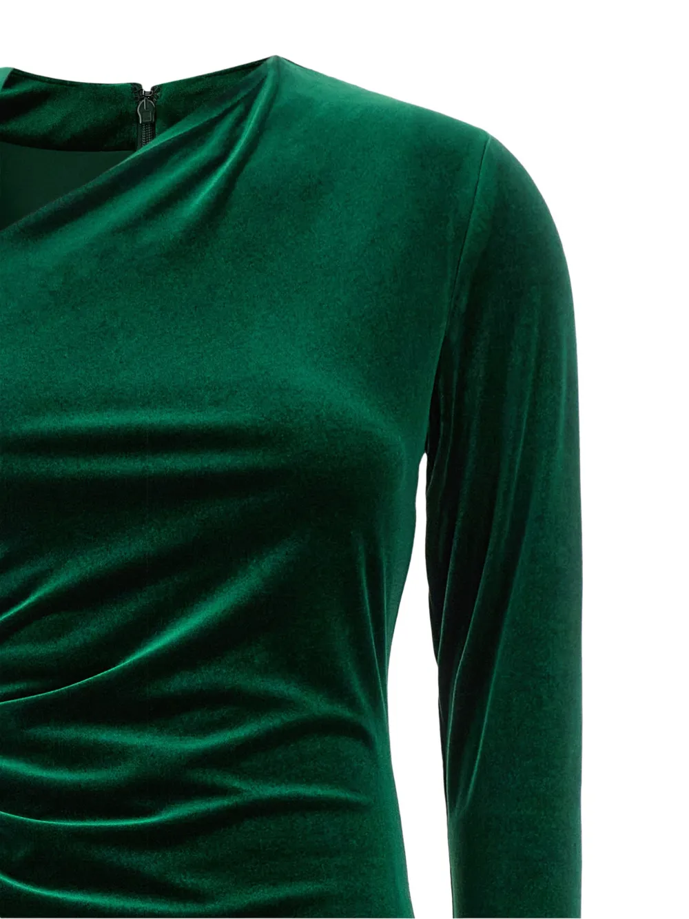 Lauren Ralph Lauren Asymmetrische maxi-jurk met ruches Groen