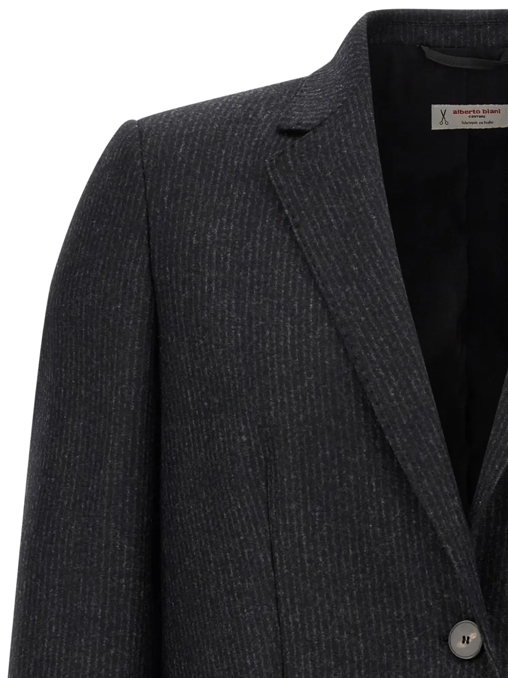 Alberto Biani America wollen blazer met krijtstreep Grijs