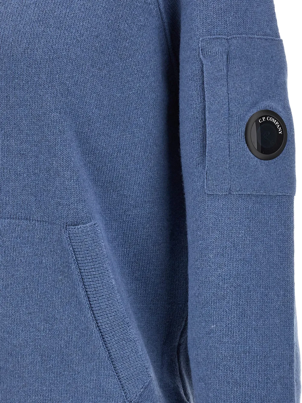 C.P. Company lens zip-up cardigan Blauw