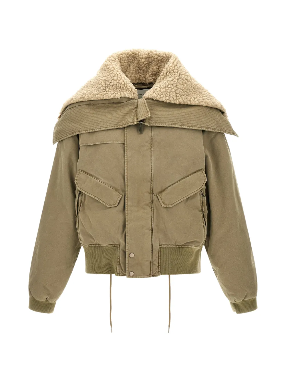 ENTIRE STUDIOS Portal oversize-collar jacket - Grün
