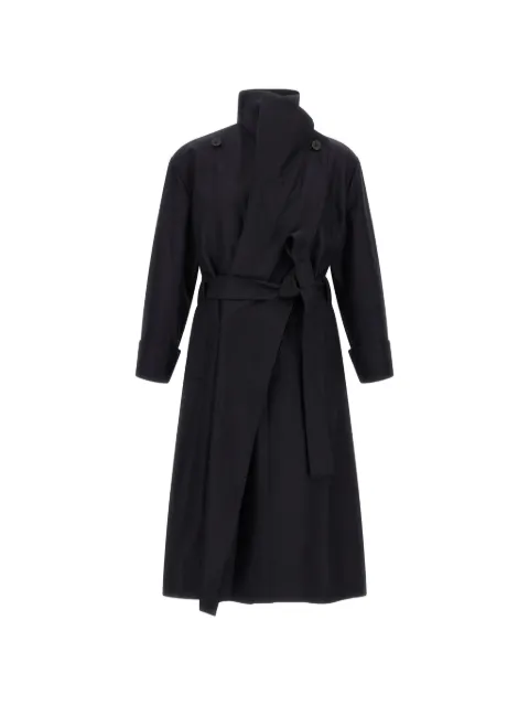 Issey Miyake Shell asymmetrical trench coat