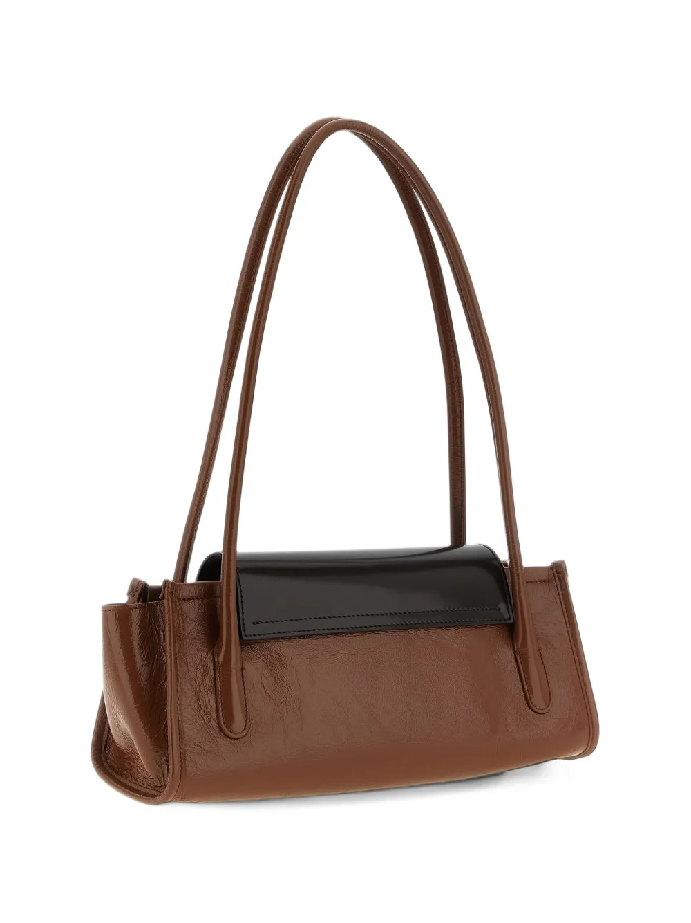 Marni brown and black leather Trunkette bag Bruin