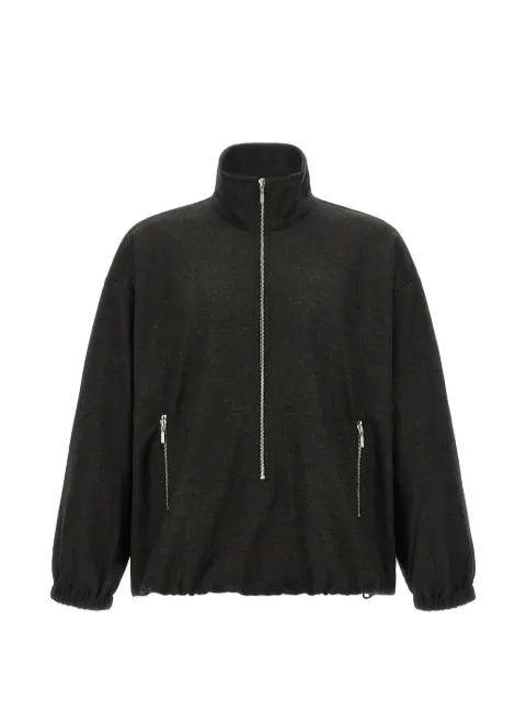 Song For The Mute zip-up high-neck sweater
