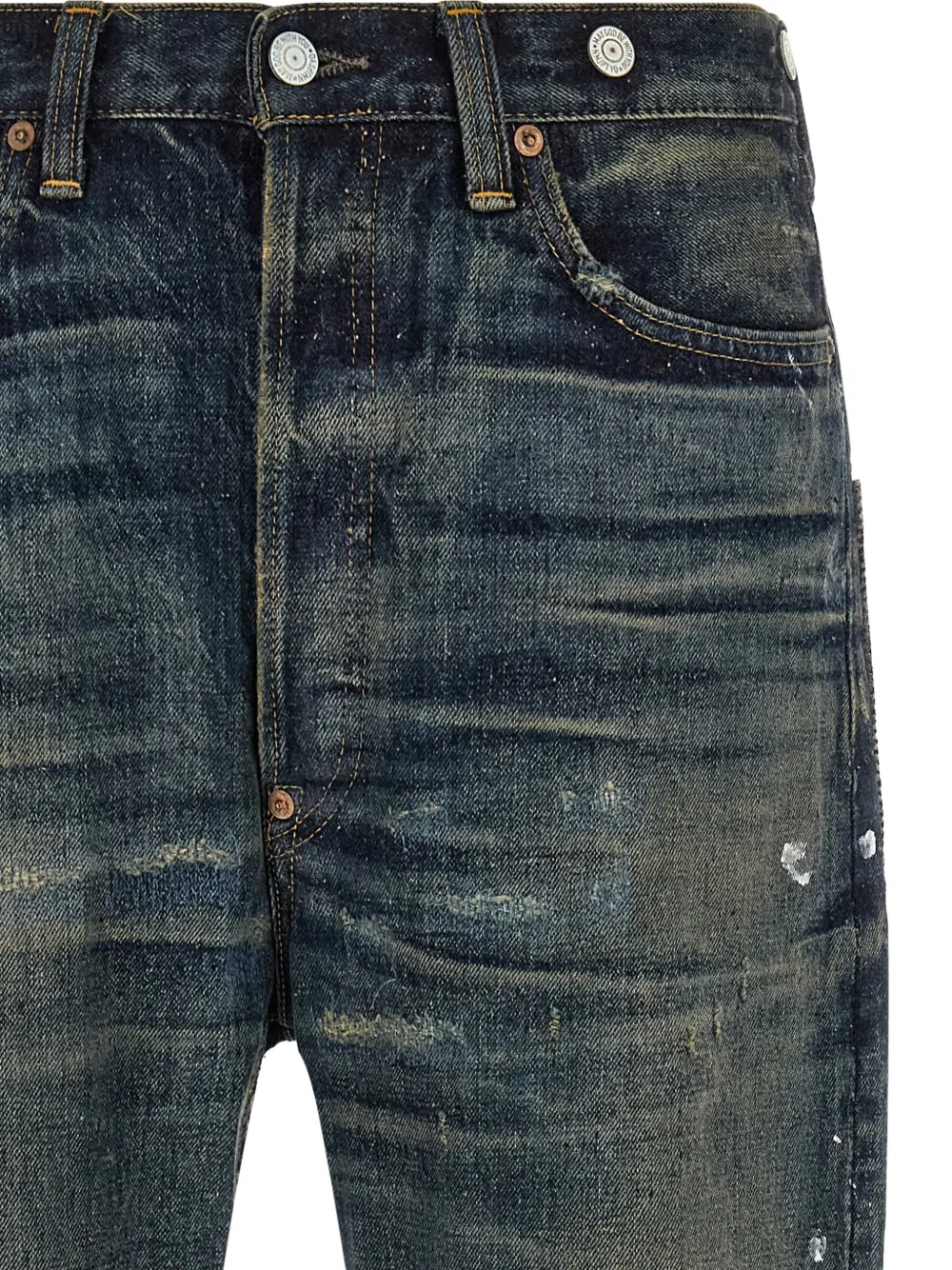 Junya Watanabe MAN New Manual Custom patchwork jeans Blauw
