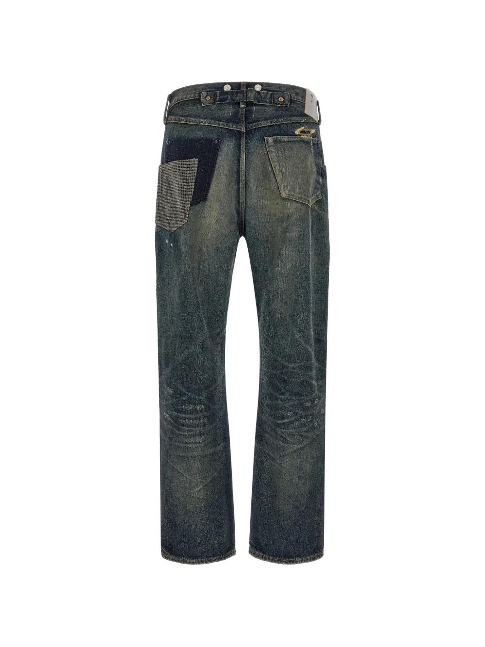 Junya Watanabe MAN New Manual Custom patchwork jeans Blauw