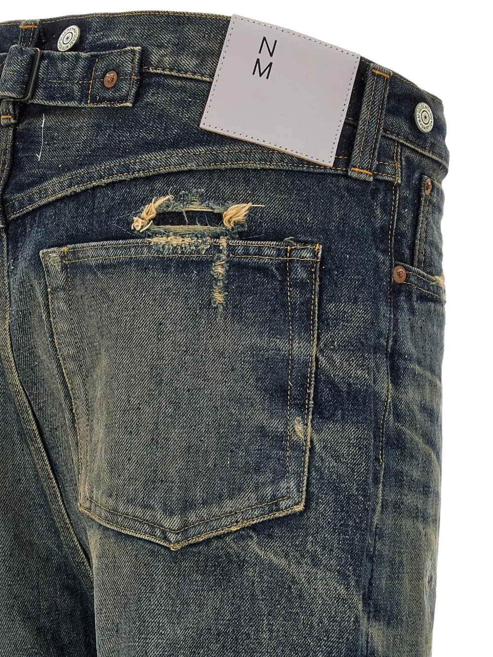 Junya Watanabe MAN New Manual Custom patchwork jeans Blauw