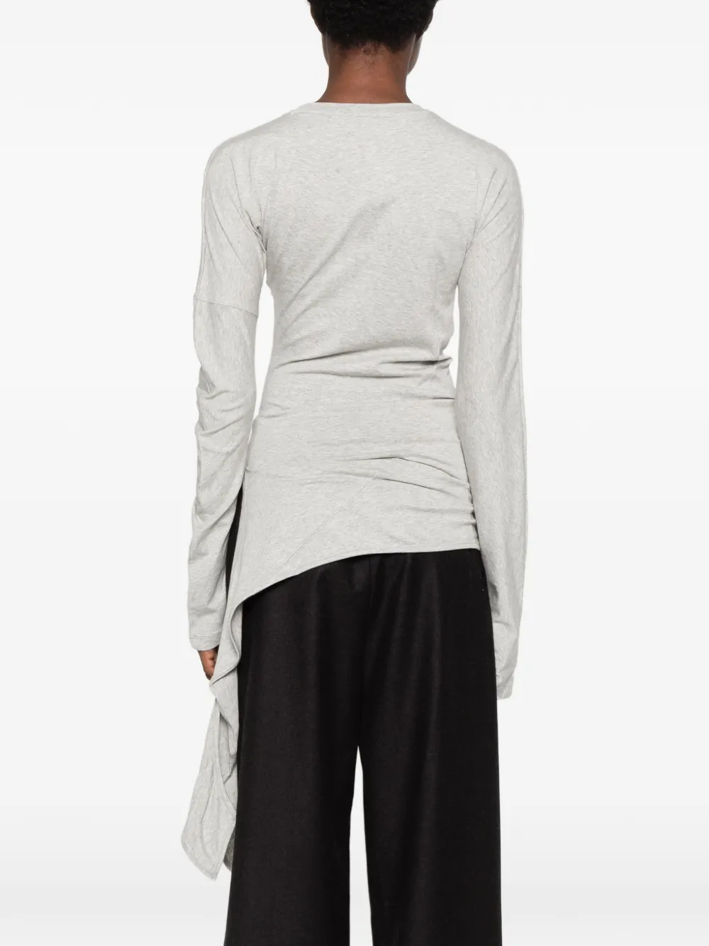 Low Classic draped long-sleeve T-shirt Grijs