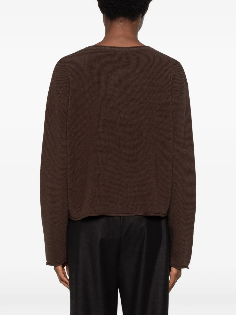 Low Classic V-neck sweater Grijs