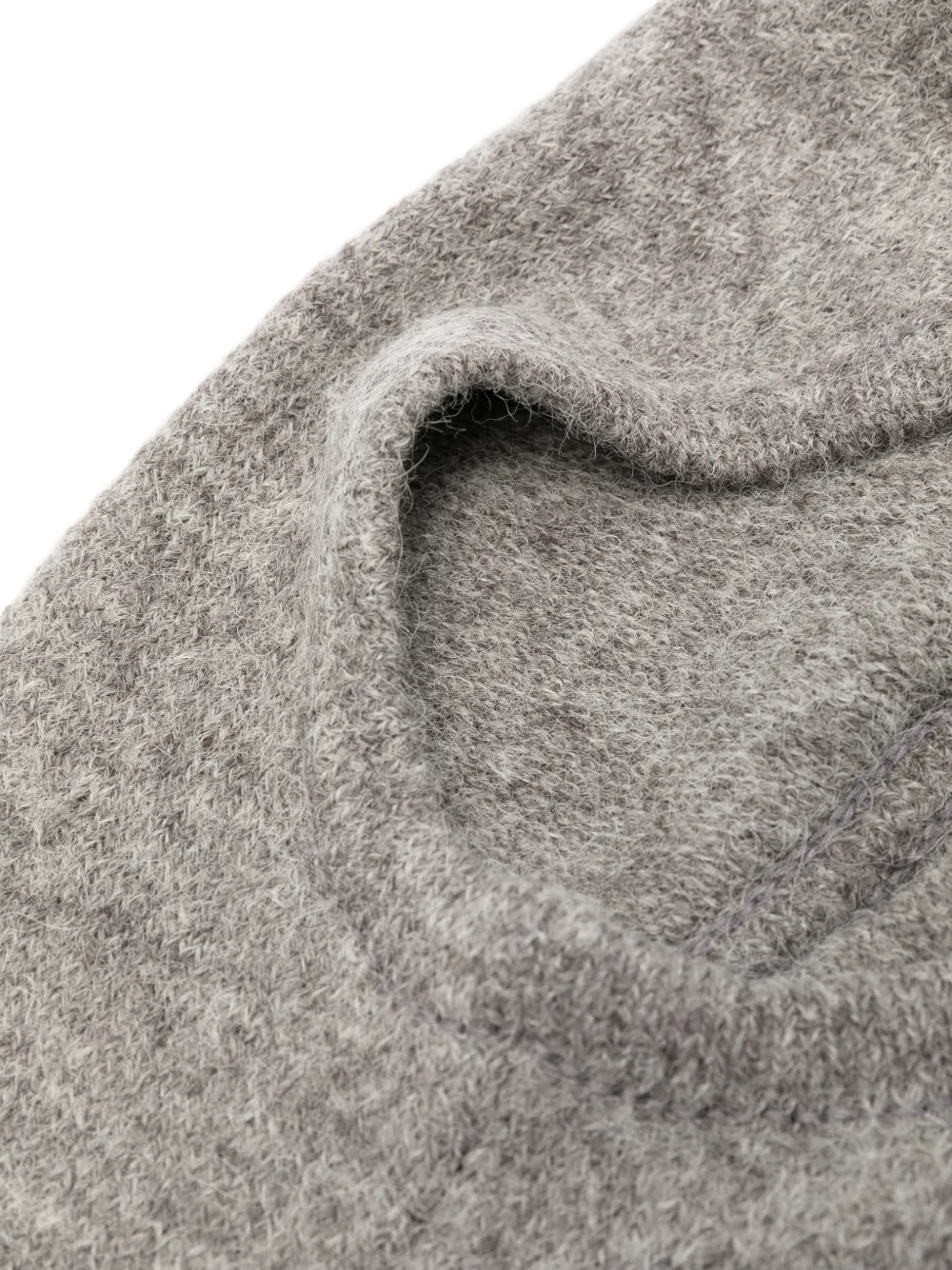 Low Classic knitted balaclava Grijs