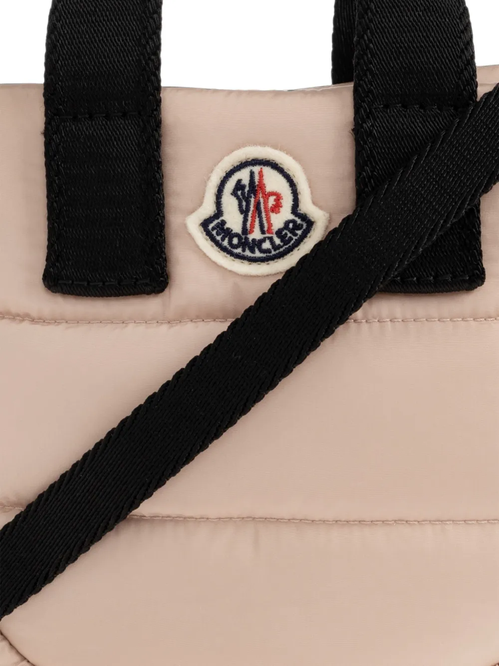 Moncler Enfant Kleine Caradoc gewatteerde shopper met logopatch Roze