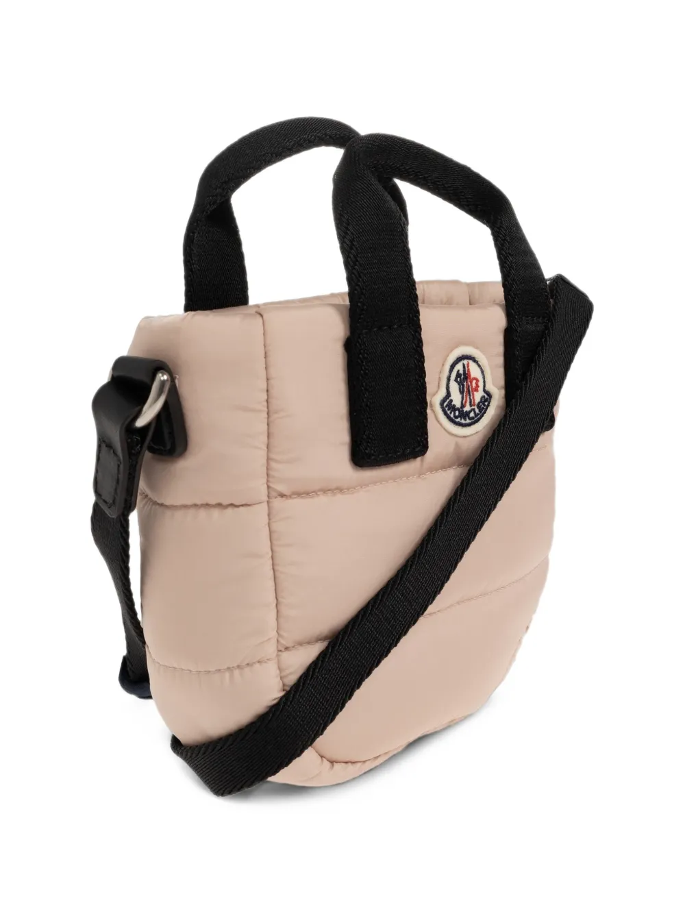 Moncler Enfant Kleine Caradoc gewatteerde shopper met logopatch Roze