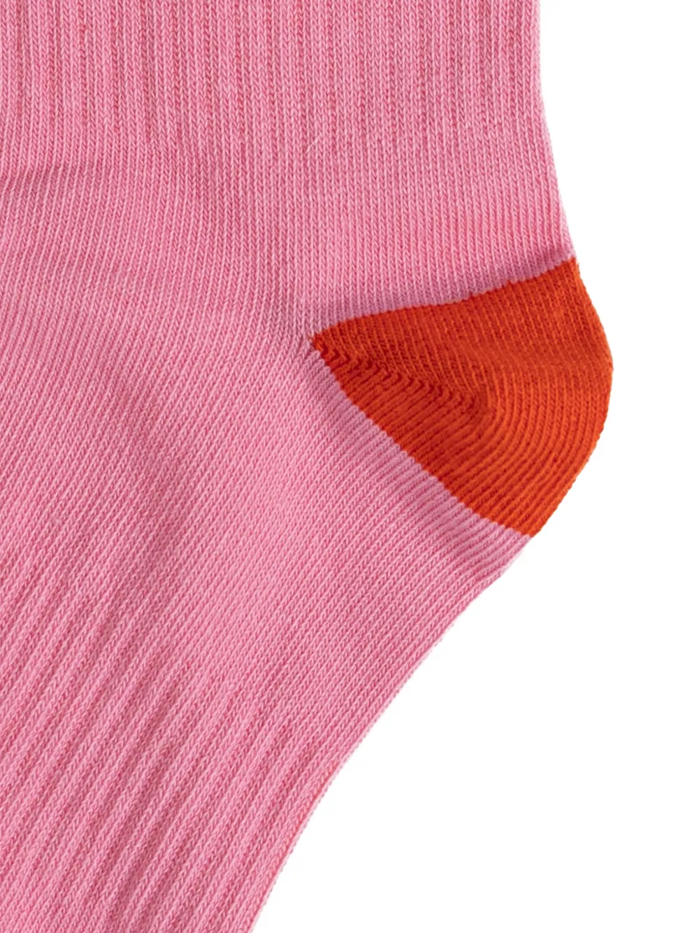 Bobo Choses Pop geribbelde sokken met intarsia logo Roze