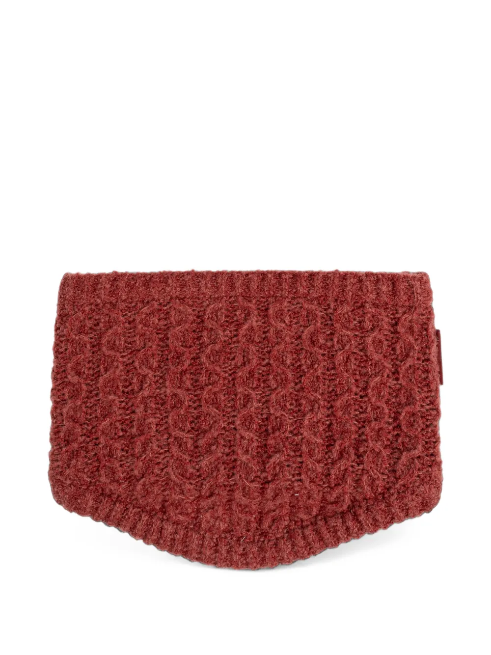 Moncler Enfant cable-knit pompom hat and snood set (set of two) Rood