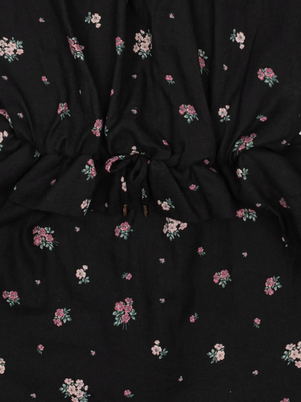 Chloé Kids Jurk met bloemenprint en ruches Zwart