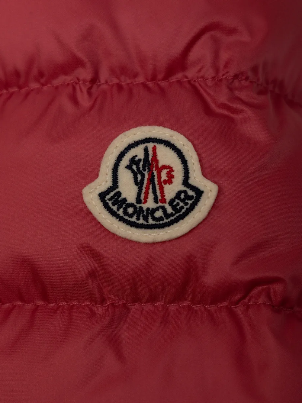 Moncler Enfant Odile donsjack met ruches Roze