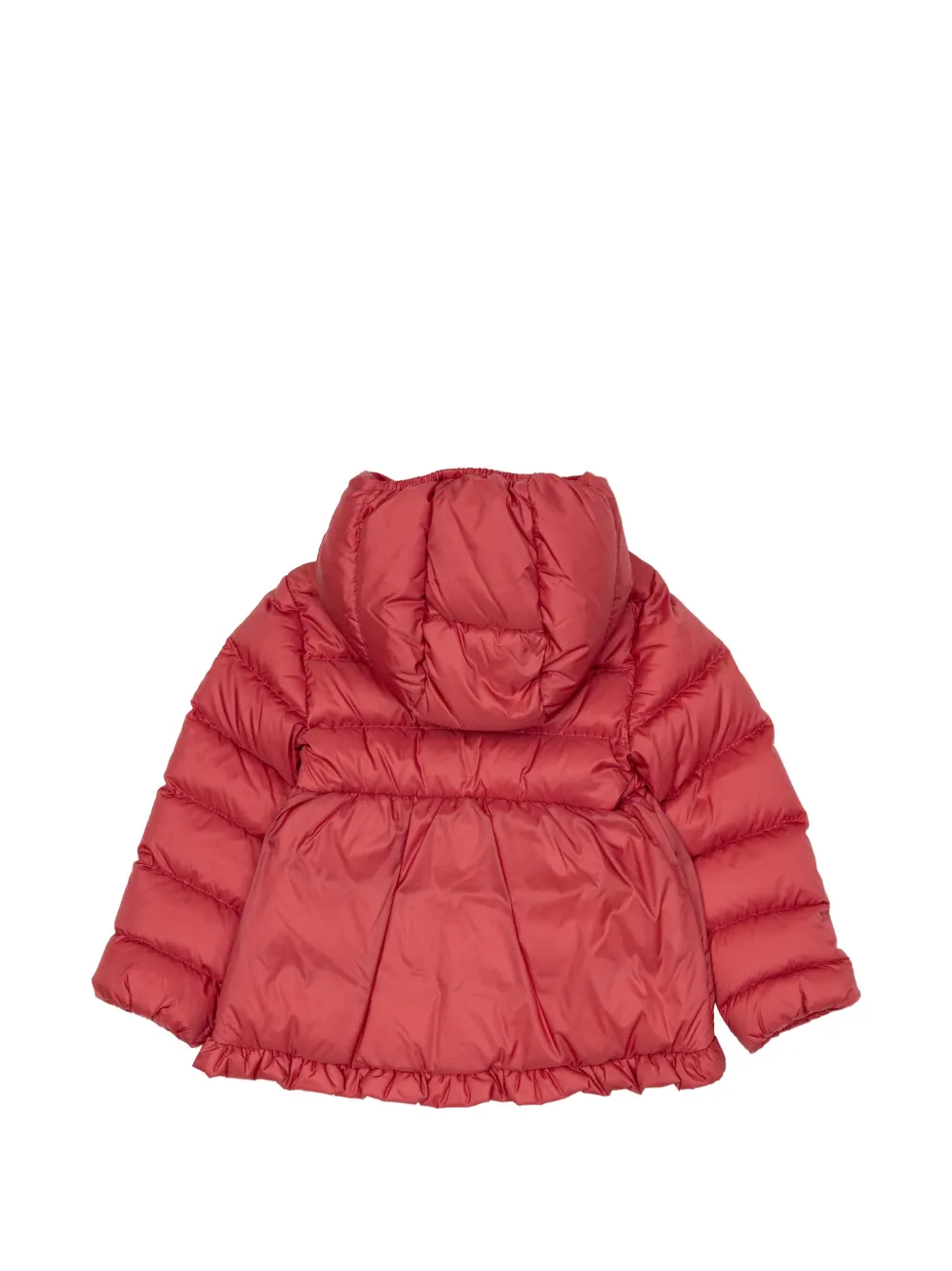 Moncler Enfant Odile donsjack met ruches Roze