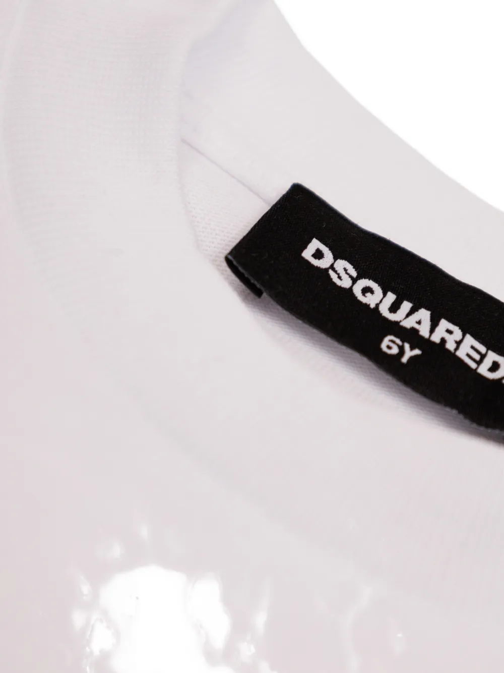 DSQUARED2 KIDS logo-embroidered T-shirt Wit