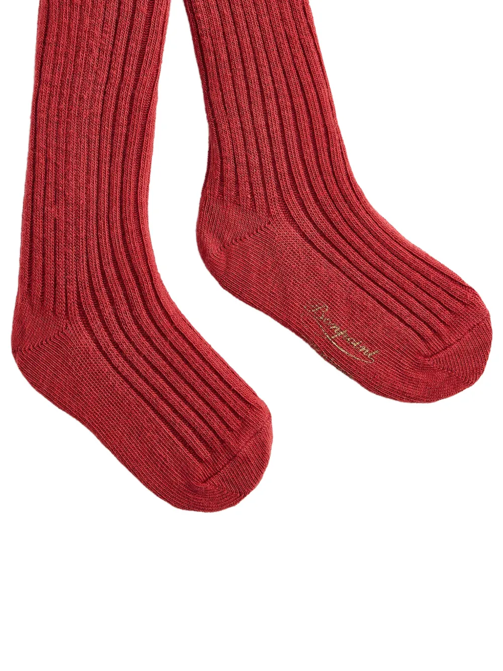 Bonpoint Banny ribgebreide panty Rood