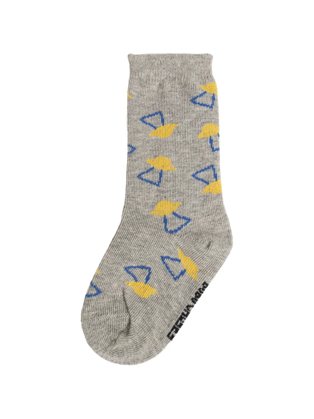 Bobo Choses logo-embroidered socks Grijs