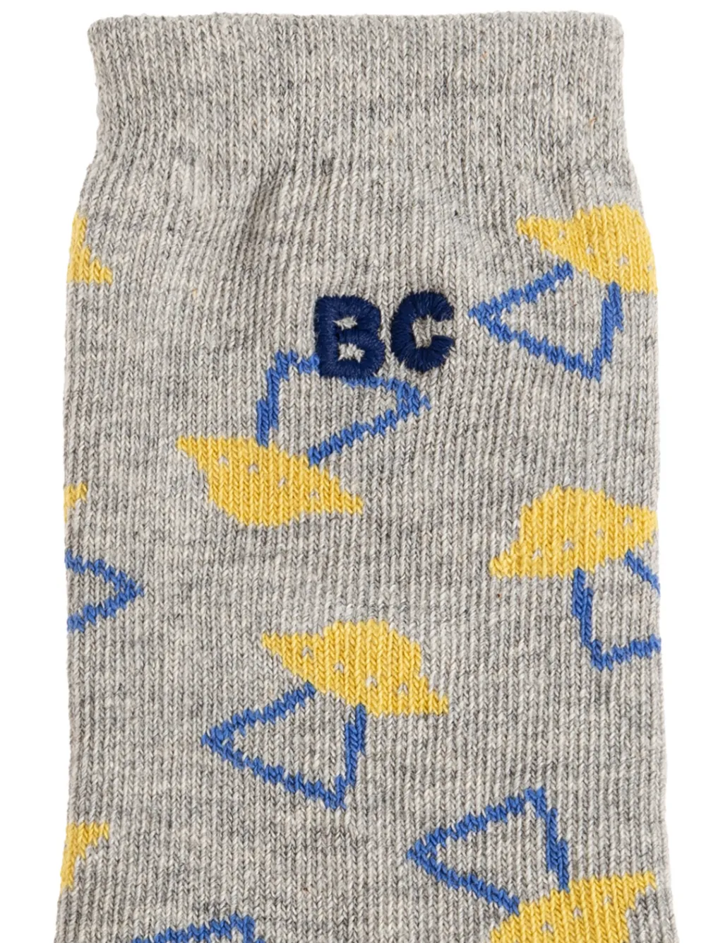 Bobo Choses logo-embroidered socks Grijs