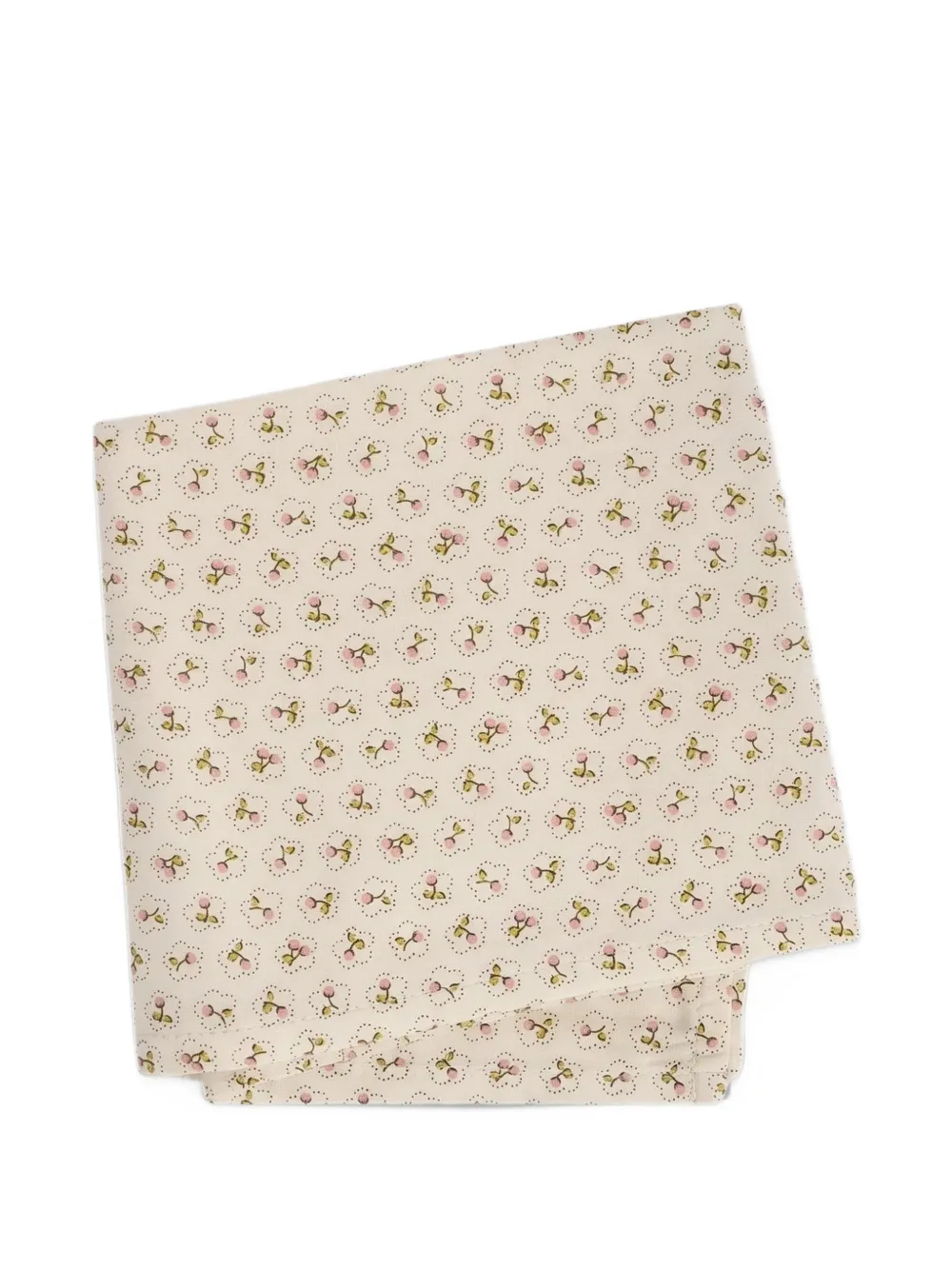 Bonpoint cherry-print cotton swaddling cloths (set of two) Beige